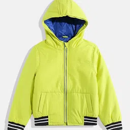 Allen Solly Junior Boys Hooded Padded Jacket With Neck Pillow-picture-18