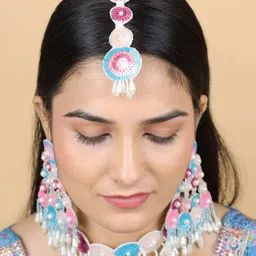 Tipsy closet Women Pink Jewellery Set-picture-18