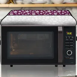 The Furnishing Tree PVC Waterproof Microwave Oven Cover Compatible for LG 28L MC2886BLT Floral Patt image 4