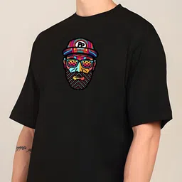 KAIDO Graphic Printed Drop-Shoulder Sleeves Oversized Cotton T-shirt image 4