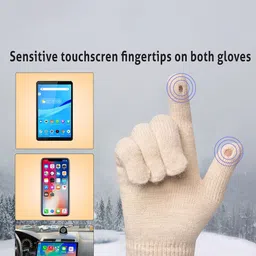 LOOM LEGACY Women Wool Touchscreen Gloves image 5