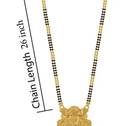 Bhanu diam Gold-Plated Brass Mangalsutra image 3