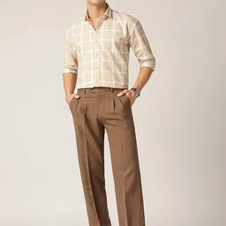 DENNISON Men Relaxed Easy Wash Pleated Trousers image 4