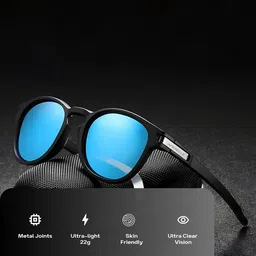 AFERELLE Unisex Round Polarized Sunglasses image 3