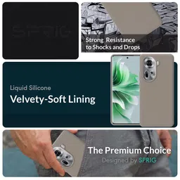 SPRIG OPPO Reno 11 5G Liquid Silicone Back Cover image 4