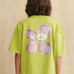 RAREISM Women Printed Raw Edge T-shirt-image-88