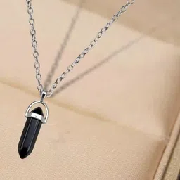 Utkarsh Silver-Plated Geometric Pendants with Chains image 5