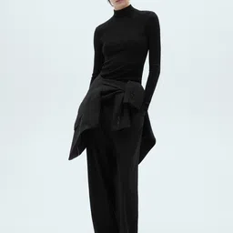 MANGO High Neck Ribbed Top image 5