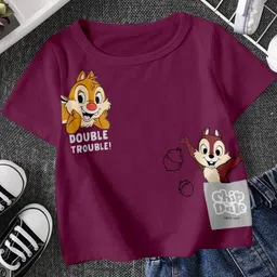 FIONAA TRENDZ Kids Maroon Tshirts-picture-18
