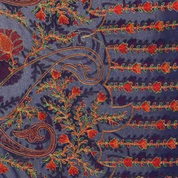 A R SILK DUPATTA HUB Embroidered Dupatta with Thread Work image 5