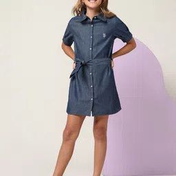 U.S. Polo Assn. Kids A-Line Mini Dress-picture-14