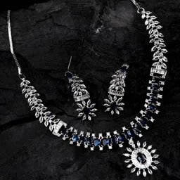 StileAdda Silver-Plated Cubic Zirconia Studded JewellerySet-picture-35