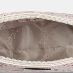 Forever Glam by Pantaloons Floral PU Bucket Sling Bag with Cut Work image 4