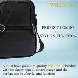 WILDAUK Men Textured Messenger Bag image 5
