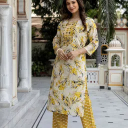 Pjyot by surhi Women Floral Embroidered Thread Work Kurta-image-48