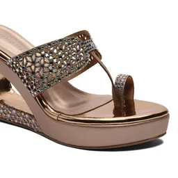 ERIDANI Embellished Party Wedge Sandals image 2