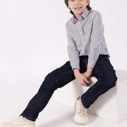 One Friday Boys Classic Regular Fit Low-Rise Light Fade Comfortable Stretchable Jeans image 3