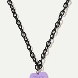 Estailo fashion Heart Shaped Statement Necklace image 5