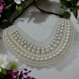 SZN Pearls Beaded Layered Choker Necklace-picture-10