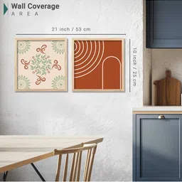 WALLLANE Set of 2 Abstract Wood Wall Art image 4