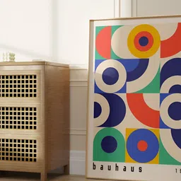 SAF White & Green 1 Piece Wood Abstract Wall Paintings image 1