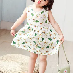 LULU & SKY Girl Print Round Neck Sleeveless Fit & Flare Dress image 5