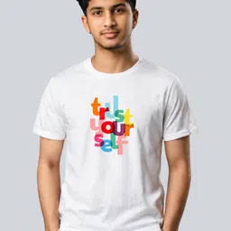 TeeSlix Unisex White Tshirts image 2