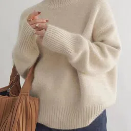 StyleCast Women High Neck Long Sleeves Pullover-image-42