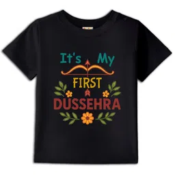 BLUSHES Unisex Typography Printed Round Neck Cotton T-shirt-picture-57