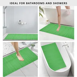 Kuber Industries Green 110-GSM Waterproof Long-Lasting Anti-Slip Bath Mat image 4