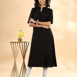 Anouk Women Mandairan Coller Thread Work Kurta-picture-23