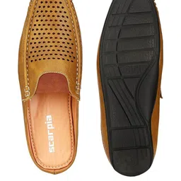 SCARPIA Men Tan Loafers Slip-On Casual Shoes image 4