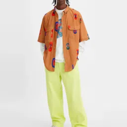 levi's Men's Green Relaxed Fit Trousers-picture-10