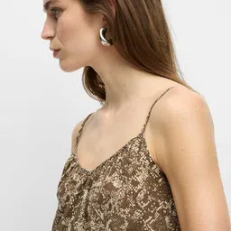 Marks & Spencer Animal Print Shoulder Straps Top image 3
