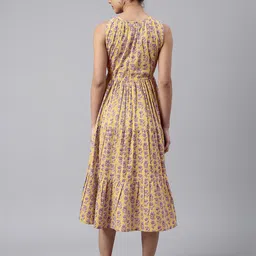KALINI Floral Print Fit & Flare Midi Dress image 5