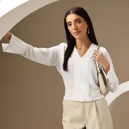 Chemistry V-Neck Cuffed Sleeves Top-picture-19