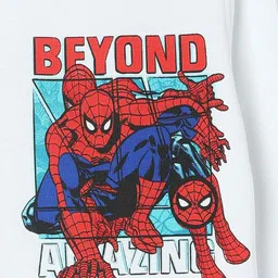 max Boys Spiderman Graphic Printed Round Neck Cotton T-shirt image 4