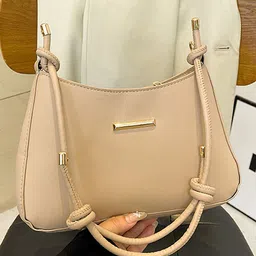 LULU & SKY Colourblocked PU Structured Hobo Bag image 3