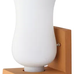 1ST TIME White & White Wood Contemporary Abstract Shaped Shaped Wall Lamp-picture-13