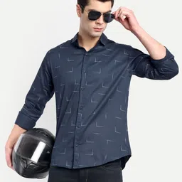 CLOTHRACK Men Slim Fit Printed Casual Shirt-picture-17
