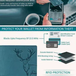 LONDON ALLEY Men Textured Leather Two Fold Wallet image 3