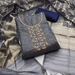 MANVAA Embellished Viscose Rayon Unstitched Dress Material-picture-31