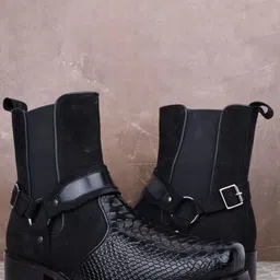 MILLE DOLLARI Men Flatform-Heeled Regular Boots image 2