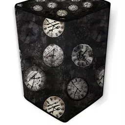 The Furnishing Tree Washing Machine Cover Analog Pattern Black Compatible for Whirlpool 6 Kg Fully- image 5