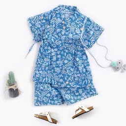 LULU & SKY Girls Printed Shirt with Shorts-picture-12