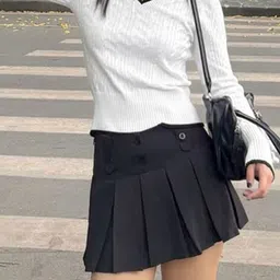 LULU & SKY Women Cable Knit V-Neck Pullover Sweaters image 4