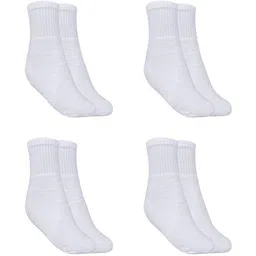 MUKHAKSH Men Pack of 4 Pure Cotton Ankle-Length Socks-picture-29