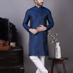 DEVOILER Men Jacquard Kurta-picture-21