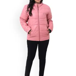 RANGRIWAZ Women Mock Collar Solid Water Resistant Padded Jacket-picture-17