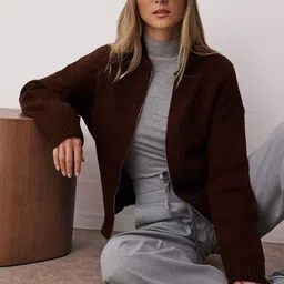 Trendyol Mock Collar Front Open Cardigan-picture-48